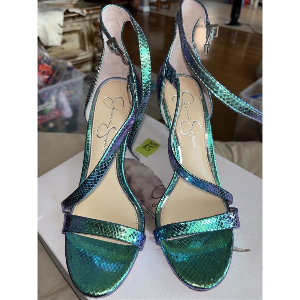 Jessica Simpson Iridescent Strappy Heels